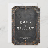 Dwarven Splendor Fantasy bruiloft uitnodiging (Achterkant)