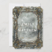 Dwarven Splendor Fantasy bruiloft uitnodiging (Achterkant)