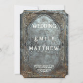 Dwarven Splendor Fantasy bruiloft uitnodiging (Voorkant)