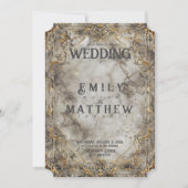 Dwarven Splendor Fantasy bruiloft uitnodiging (Voorkant)