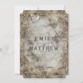 Dwarven Splendor Fantasy bruiloft uitnodiging (Achterkant)