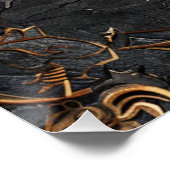 Dwarven Splendor Fantasy Trouwstoel Grafiek Perfect Poster (Hoek)