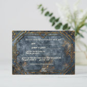 Dwarven Splendor Fantasy Wedding Bedankkaart (Staand voorkant)