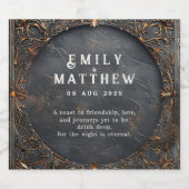 Dwarven Splendor Fantasy Wedding Bier Etiket (Enkel label)