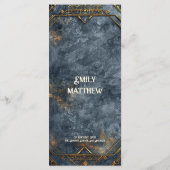 Dwarven Splendor Fantasy Wedding Menu (Achterkant)