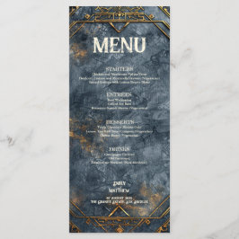 Dwarven Splendor Fantasy Wedding Menu