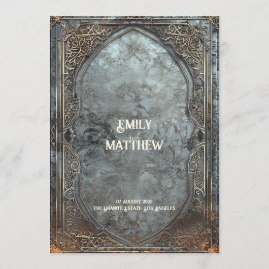 Dwarven Splendor Fantasy Wedding Menu (Achterkant)