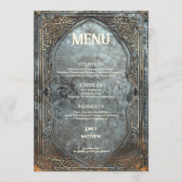 Dwarven Splendor Fantasy Wedding Menu