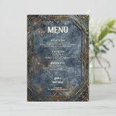 Dwarven Splendor Fantasy Wedding Menu (Staand voorkant)