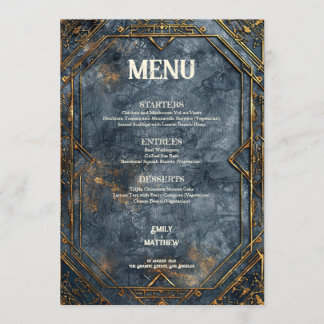 Dwarven Splendor Fantasy Wedding Menu