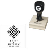 Dwarven Splendor Fantasy Wedding Rubberstempel (Gestempeld)