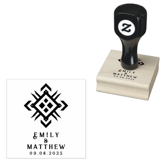 Dwarven Splendor Fantasy Wedding Rubberstempel (Gestempeld)