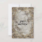 Dwarven Splendor Fantasy Wedding Save The Date (Achterkant)