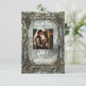 Dwarven Splendor Fantasy Wedding Sla de datum op Save The Date (Staand voorkant)