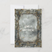 Dwarven Splendor Fantasy Wedding Sla de datum op Save The Date (Achterkant)