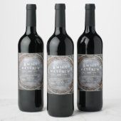 Dwarven Splendor Fantasy Wedding Wijn Etiket (Flessen)