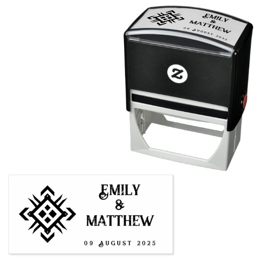 Dwarven Splendor Fantasy Wedding Zelfinktende Stempel (In situ)