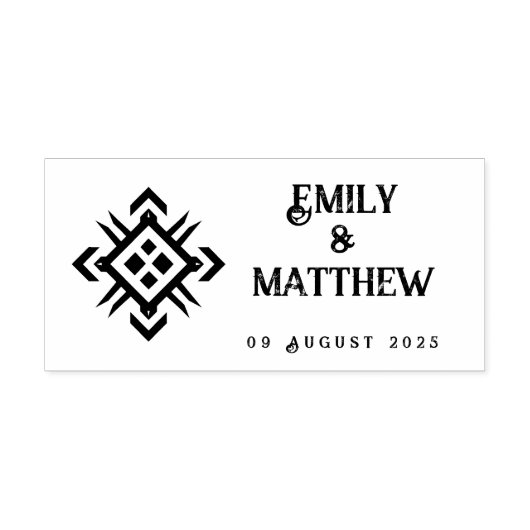 Dwarven Splendor Fantasy Wedding Zelfinktende Stempel (Design)
