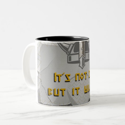 Dwarven Stout Tweekleurige Koffiemok (Voorkant links)