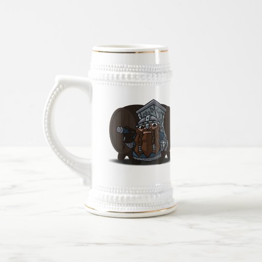 Dwarven Warrior Tankard Bierpul (Links)