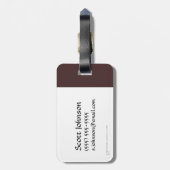 Dwarven Weapons Helmet Icon Bagagelabel (Achterkant verticaal)