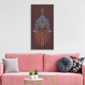 Dwarven Weapons Helmet Icon Canvas Afdruk (Insitu (Woonkamer))