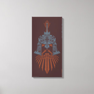 Dwarven Weapons Helmet Icon Canvas Afdruk