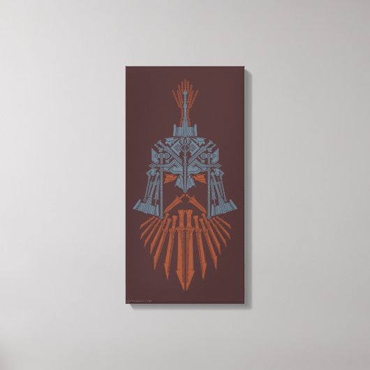 Dwarven Weapons Helmet Icon Canvas Afdruk (Voorkant)