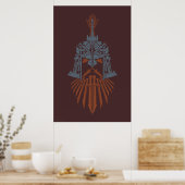 Dwarven Weapons Helmet Icon Poster (Keuken)