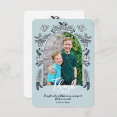 Dwase Foto Boog Bloemen Kerstmis Bedankt C (Voorkant / Achterkant)