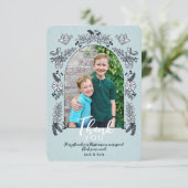 Dwase Foto Boog Bloemen Kerstmis Bedankt C (Staand voorkant)