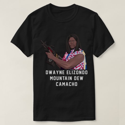 Dwayne Elizondo Mountain Dew Camacho T-shirt (Design voorkant)