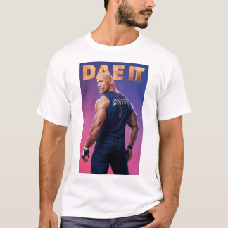 "Dwayne Johnson: Durf het aan - een caleidoscopisc T-shirt