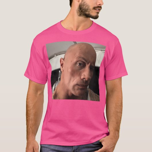 Dwayne The Rock Johnson Eyebrow Raise Meme Classic T-shirt (Voorkant)