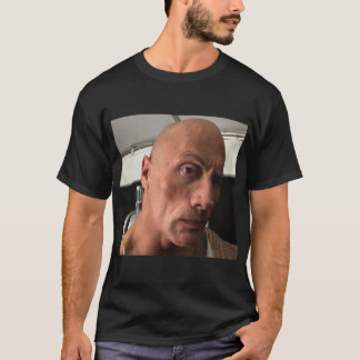 Dwayne The Rock Johnson wenkbraw verhoogt meme Cla T-shirt