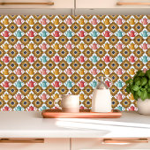 Dwaze 1950s Kitsch-design met speelse theepotten Tegeltje
