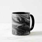 Dwaze achtergrond-modieuze mok (Voorkant rechts)