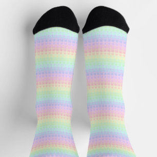 Dwaze Boho Kawaii Schattig Funky Pastel Regenboog Sokken