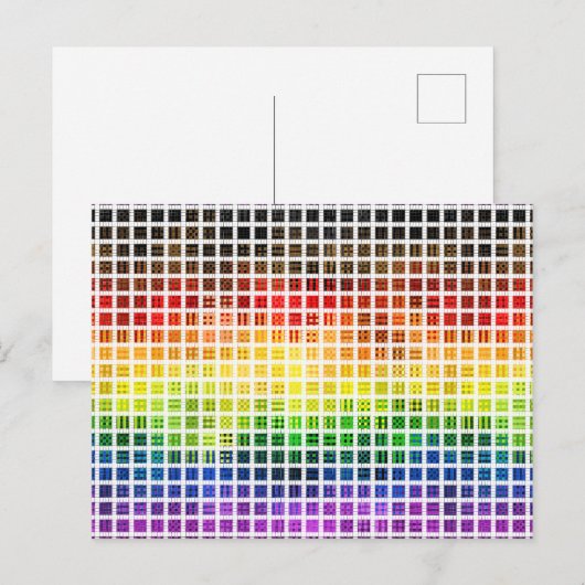 Dwaze Boho Schotse Regenboog Pride Vlag Briefkaart (Voorkant / Achterkant)