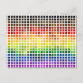 Dwaze Boho Schotse Regenboog Pride Vlag Briefkaart (Voorkant)