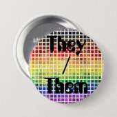 Dwaze Boho Schotse Regenboog Pride Vlag Ronde Button 7,6 Cm (Voorkant /achterkant)