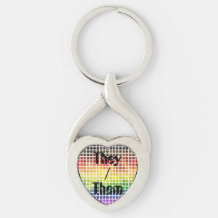 Dwaze Boho Schotse Regenboog Pride Vlag Sleutelhanger