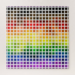 Dwaze Boho Schotse Rut Kleurrijke Homoseksuele Reg Legpuzzel