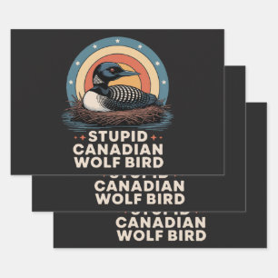 dwaze Canadese vrouwen Inpakpapier Vel