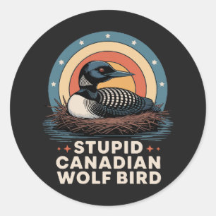 dwaze Canadese vrouwen Ronde Sticker
