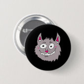 Dwaze Cartoon Kattengezicht Ronde Button 5,7 Cm (Voorkant /achterkant)