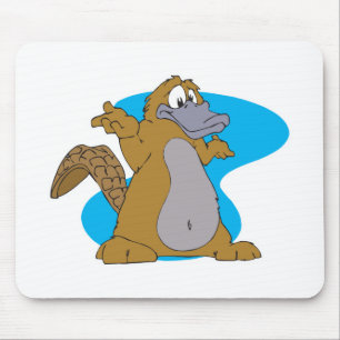 dwaze cartoon vogelbekdier muismat