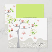 Dwaze Cupcakes Boom Vlinders Mooie Verjaardag Briefkaart (Voorkant / Achterkant)