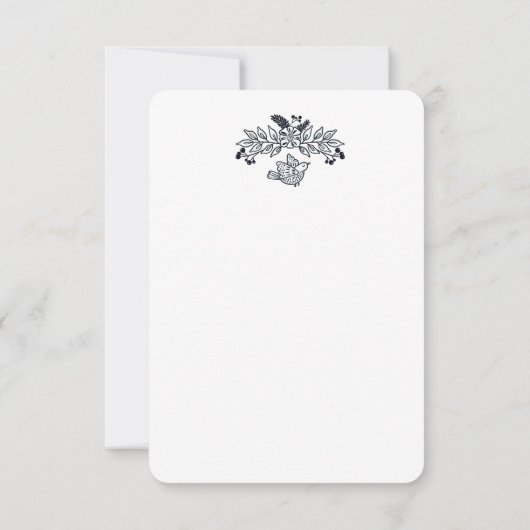 Dwaze Foto Boog Bloemen Kerstmis Bedankt C (Achterkant)