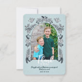 Dwaze Foto Boog Bloemen Kerstmis Bedankt C (Voorkant)